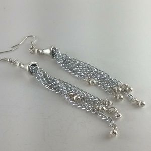 Silver earrings